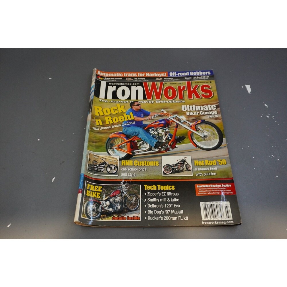 Iron Works Magazine Mar. 2007 Harley Davidson Custom Chopper Donnie Smith Bobber